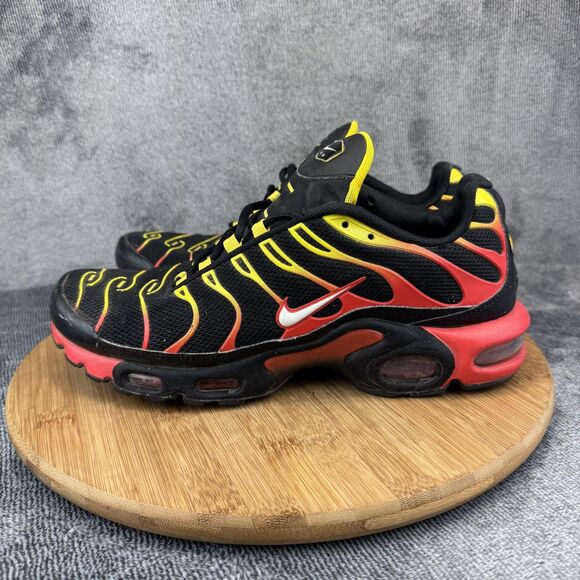 Nike Air Max Plus Tn Shoes Sneakers Mens Size 9 Black Red Yellow CZ9270-001 - Picture 3 of 9